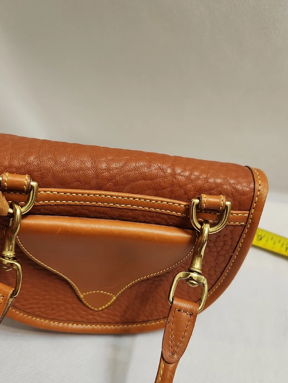 Vintage Dooney & Bourke Leather Calvery Mini Belt Bag Crossbody Bag - Picture 15 of 16